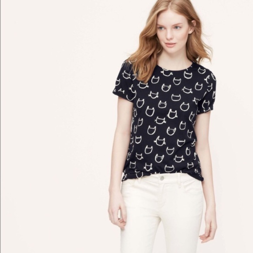Loft Cat Print Tee